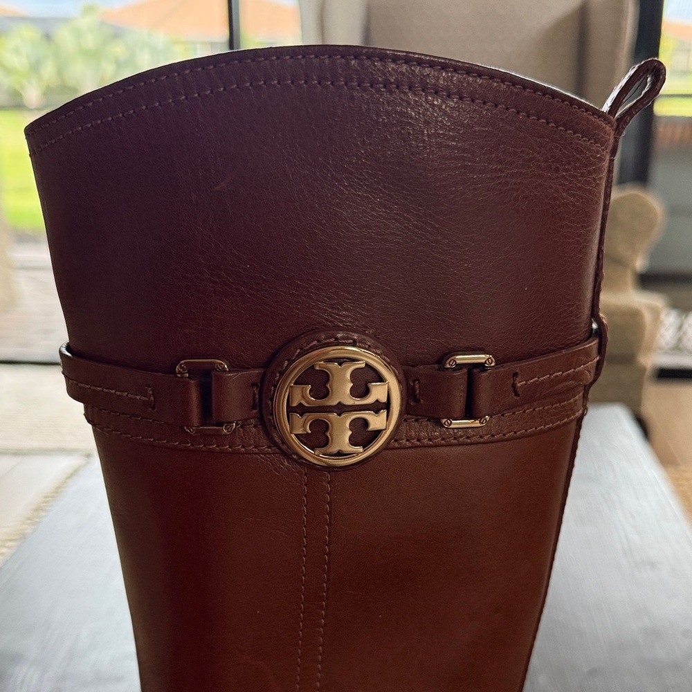Tory Burch Equestrian Style Leather Boots - Picture 2 of 8